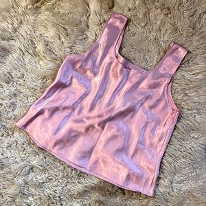 SOLD Vintage Pink Slip Tank Top